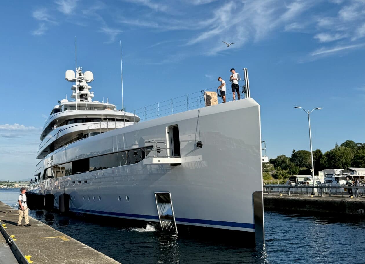 Moment of ‘Zen’: Another billionaire’s superyacht turns heads in Seattle