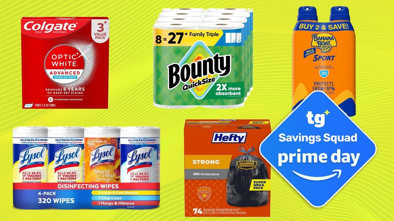 15 household essentials under $30 for Prime Day — Bounty, Lysol, Hefty and more