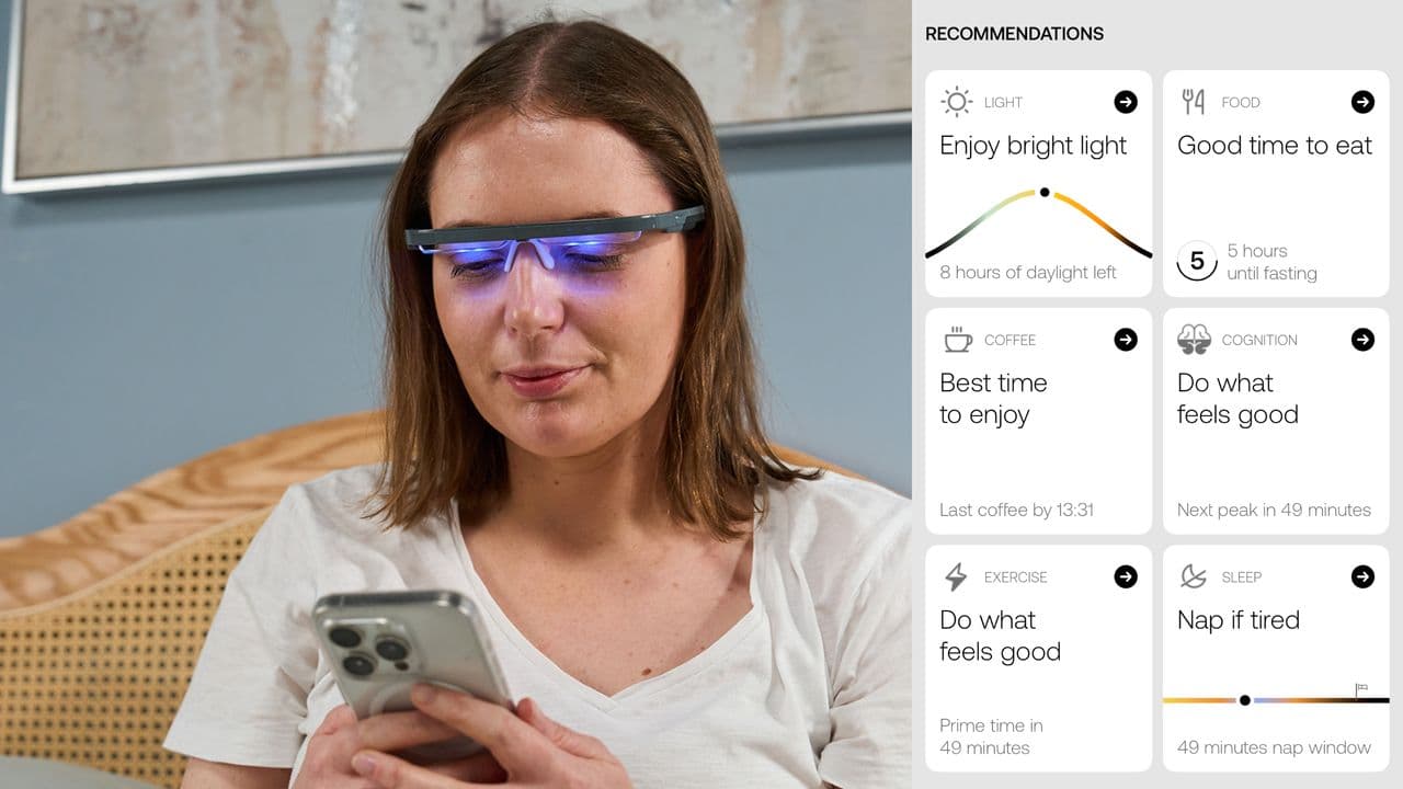 I swapped caffeine for the AYO+ Light Therapy Glasses to fix my morning fatigue — here’s what a daily shot of blue light did for my sleep and energy