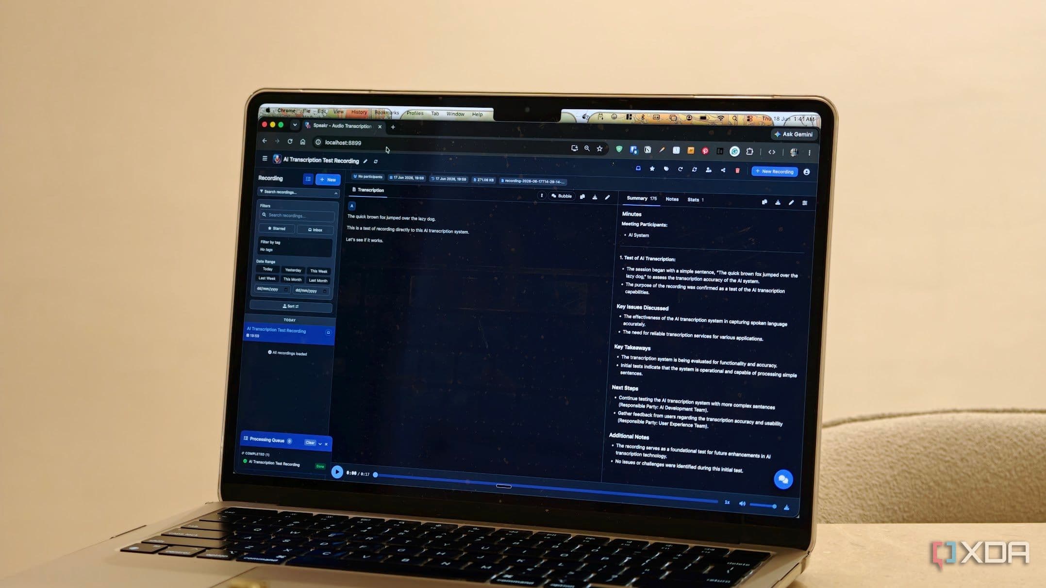 I self-host Speakr to transcribe every meeting and voice note, and it beats Otter.ai for free