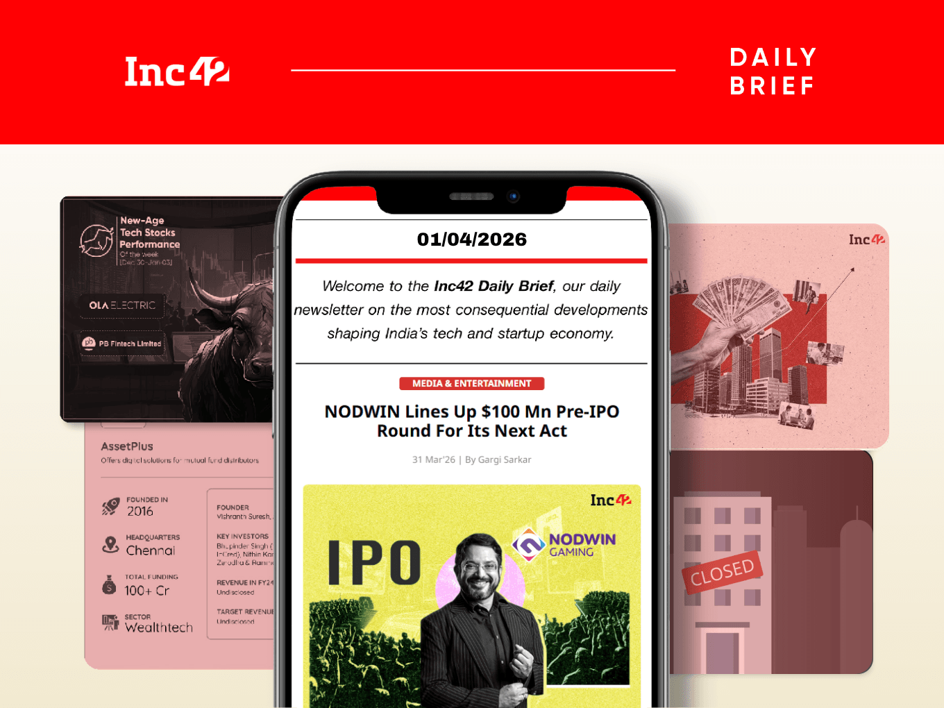 NODWIN’s Pre-IPO Round, Funding Tanks In Q1 2026 & More