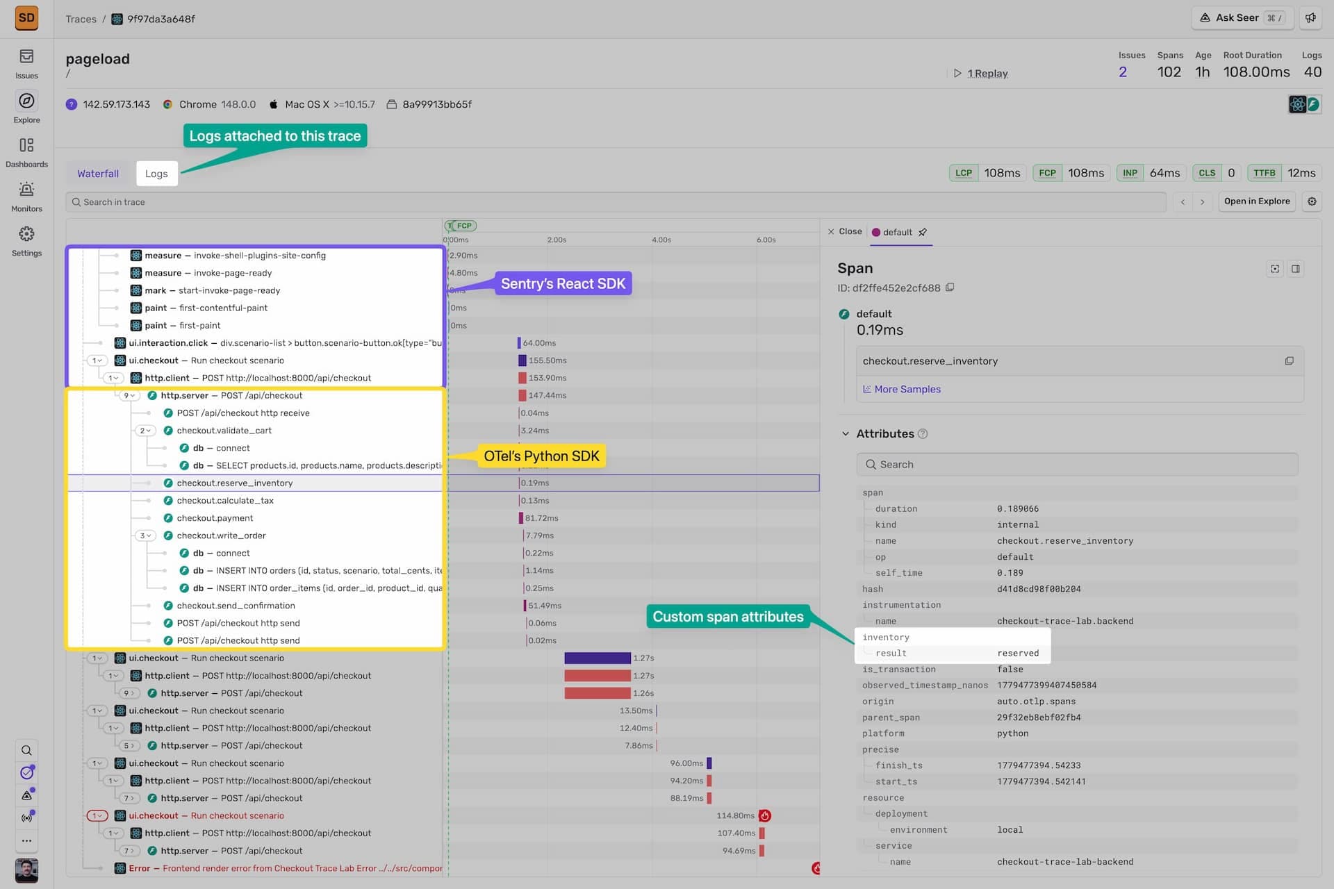 Sentry vs OpenTelemetry: You Don’t Need to Pick One