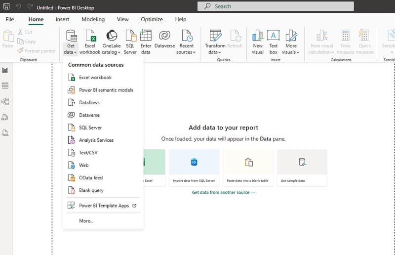 Connecting Power BI to an SQL database