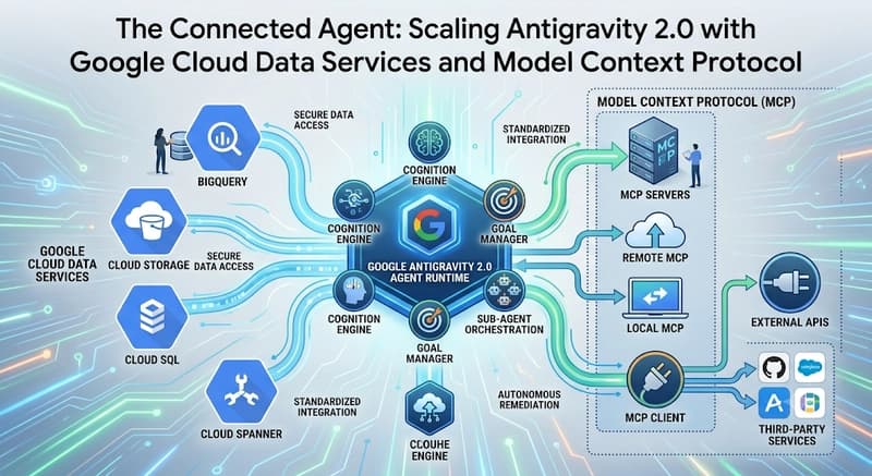 The Connected Agent: Scaling Antigravity 2.0 with Google Cloud Data Services and Model Context Protocol