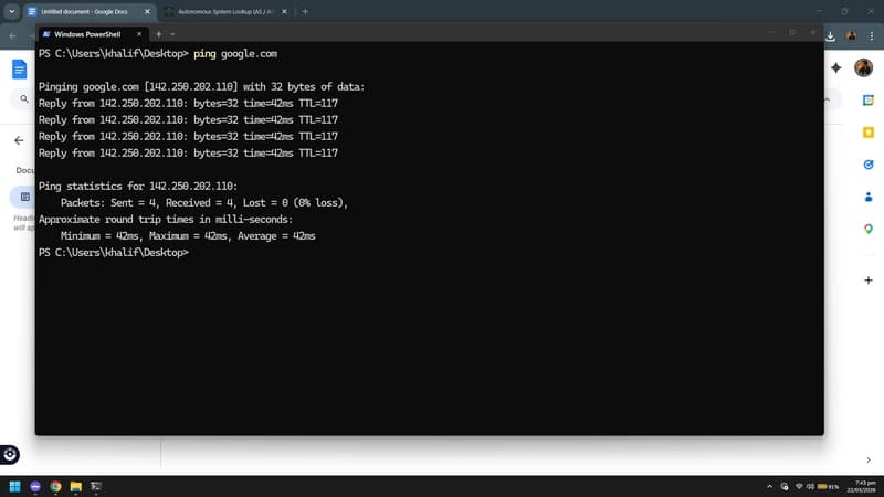 Passive Reconnaissance on google.com — What I Found Using Shodan, WHOIS, and DNS Tools