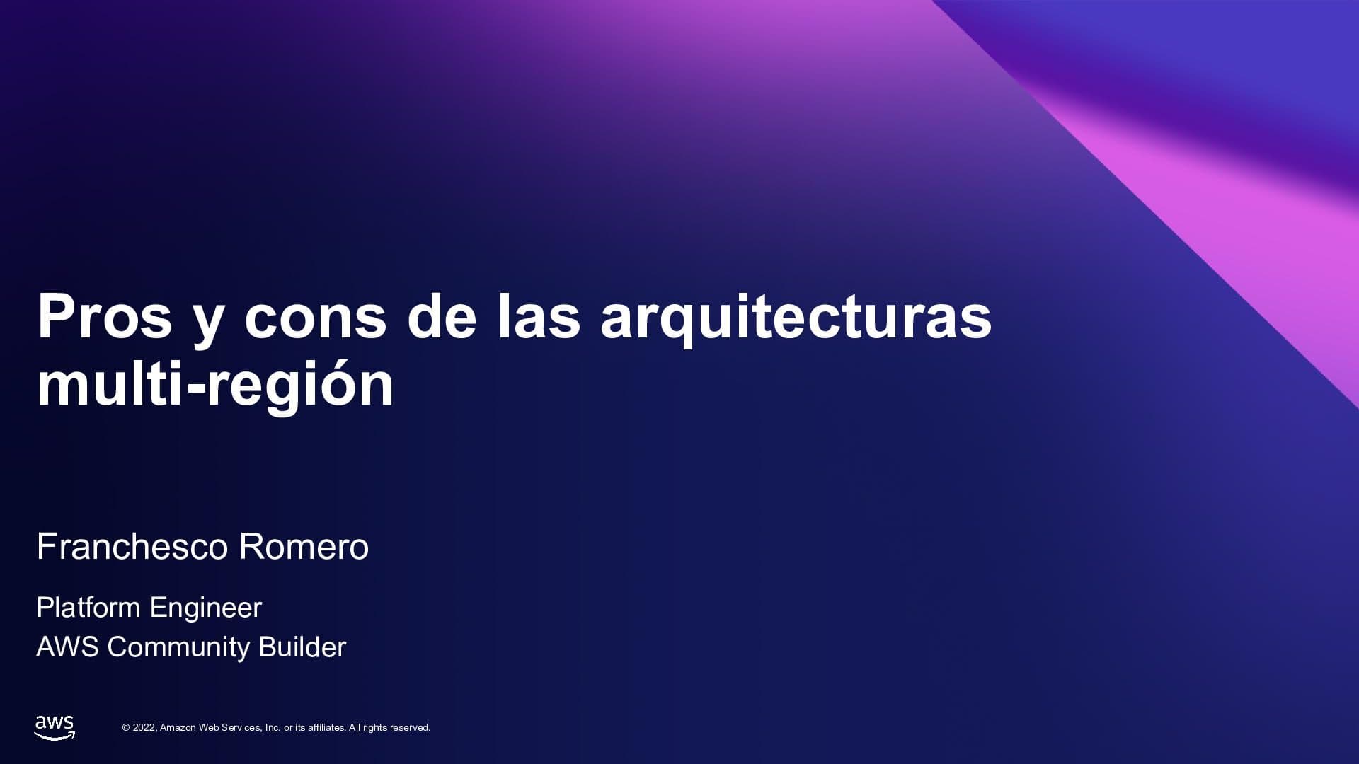 Pros y Cons de las arquitecturas multi-región